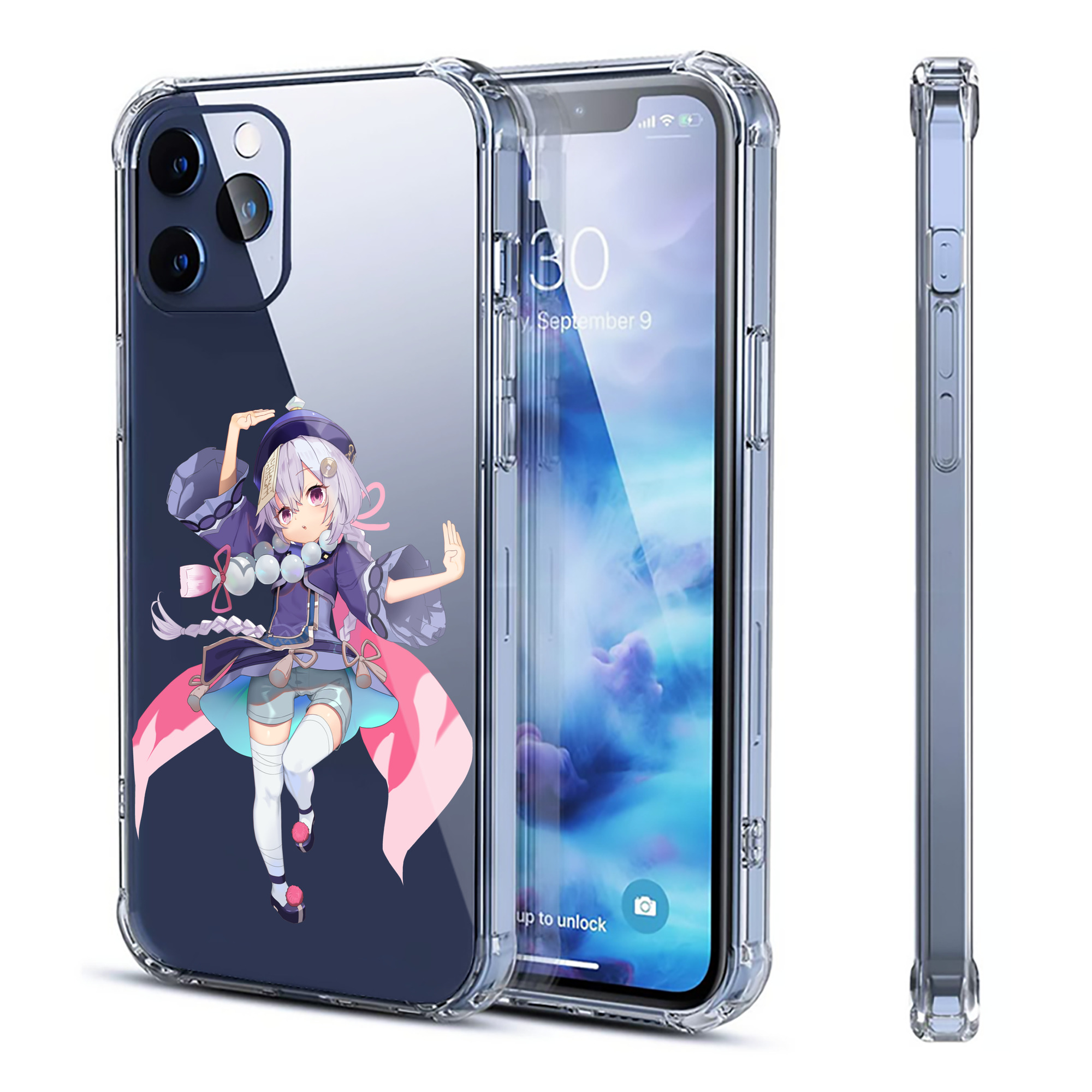 げんし神 七七 なな  genshin Nana 【iPhone 12シリーズ対応】透明スマホケース（クリアソフトケース）